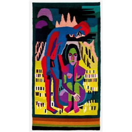 schwarzer frühling - selbstbildnis mit erna by ernst ludwig kirchner and lise gujer