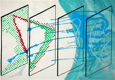 ohne titel (übermalung/mönchengladbach 1992) by sigmar polke