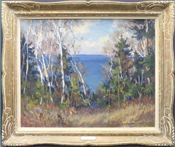 birches, bay of quinte by manly edward macdonald