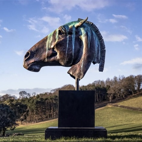 Greek Head by Nic Fiddian-Green